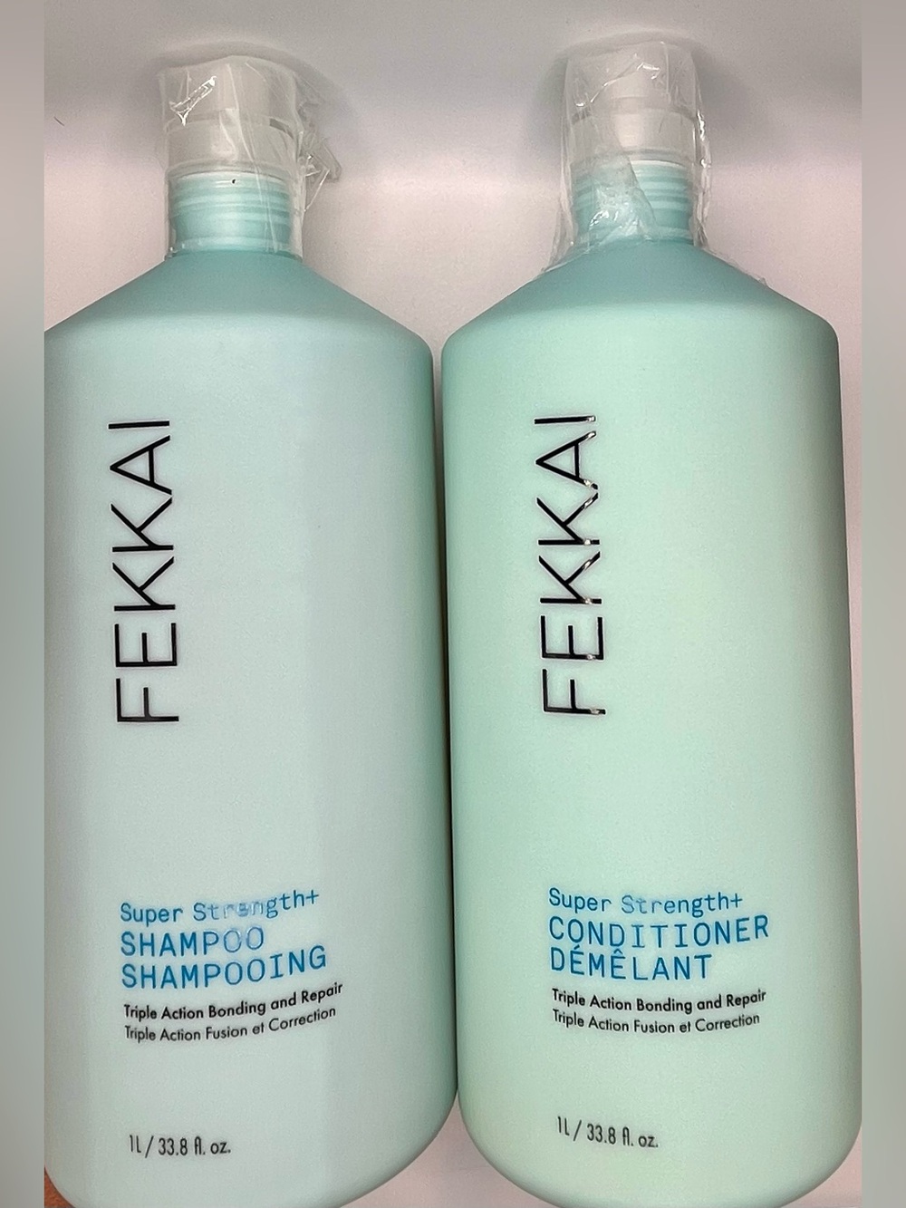 FEKKAI Super Strength+ JUMBO 1L Duo - Shampoo & Conditioner Bundle